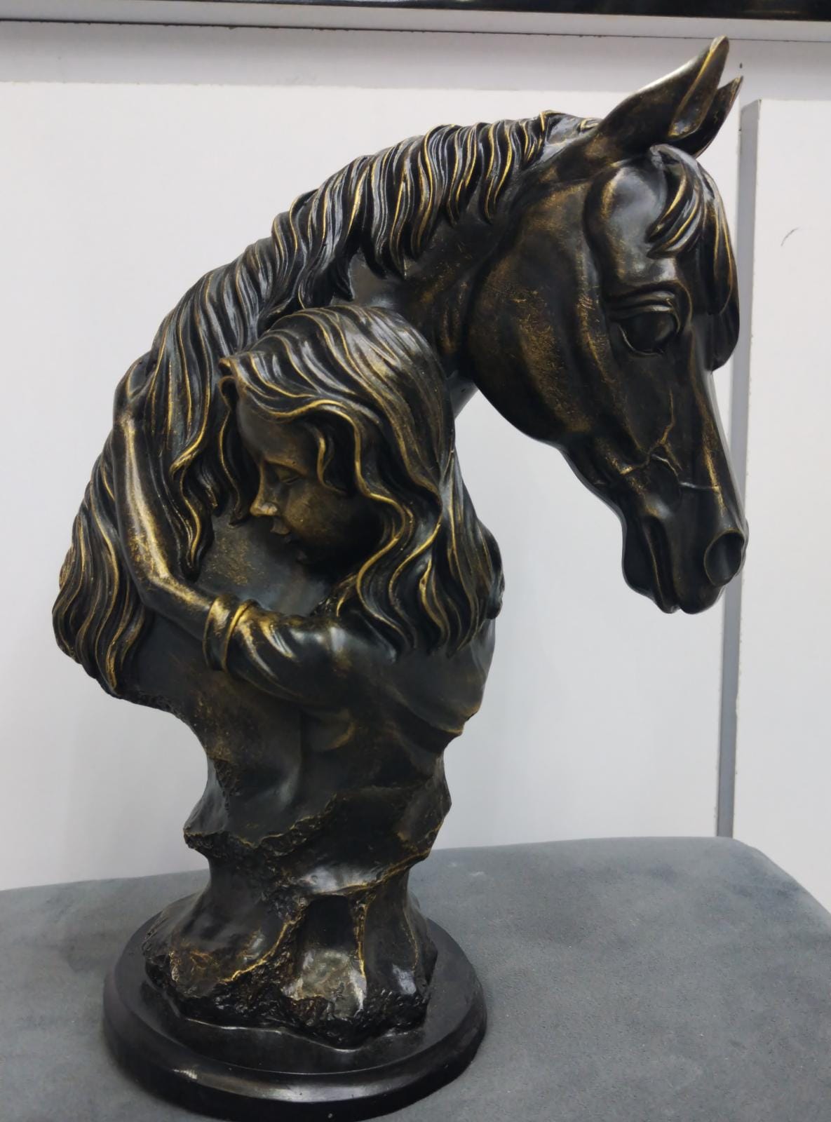 Sculpture Horse Bust Hug Goddess Statue | Home Decor | Halabh.com