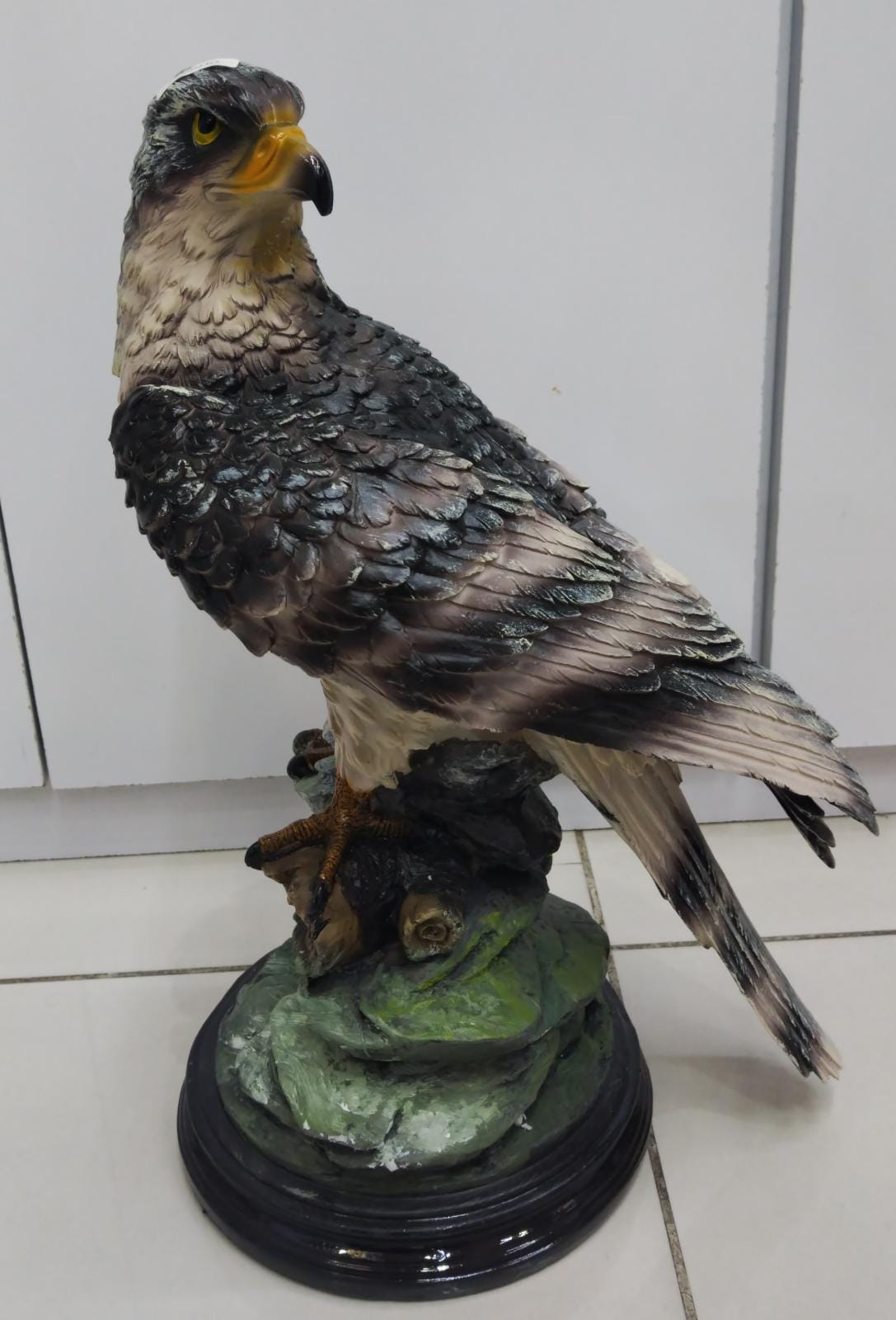 Sculpture Large Model Of A Falcon On Rocky Base | Home Decor | Halabh.com