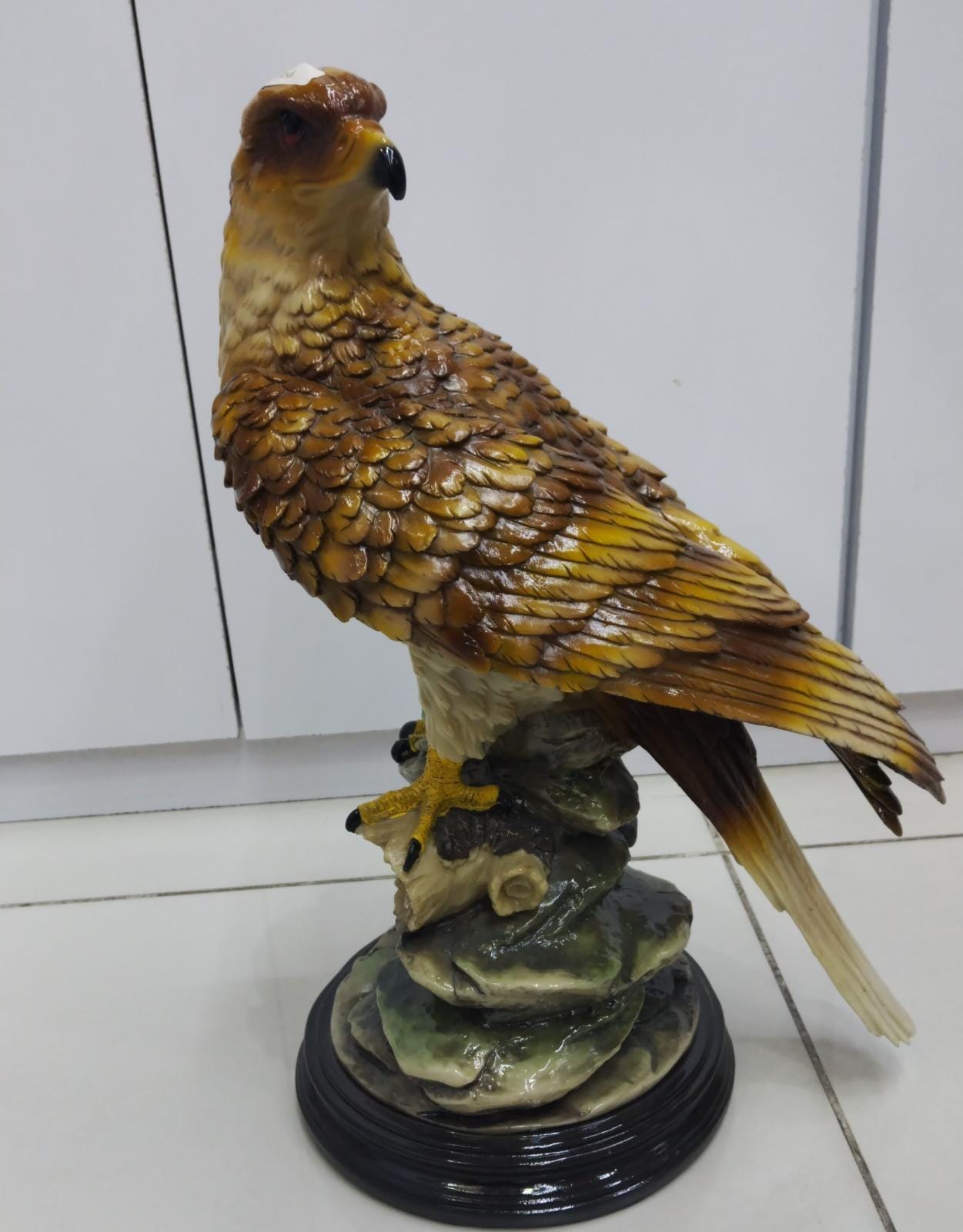 Sculpture Large Model Of A Falcon On Rocky Base | Home Decor | Halabh.com