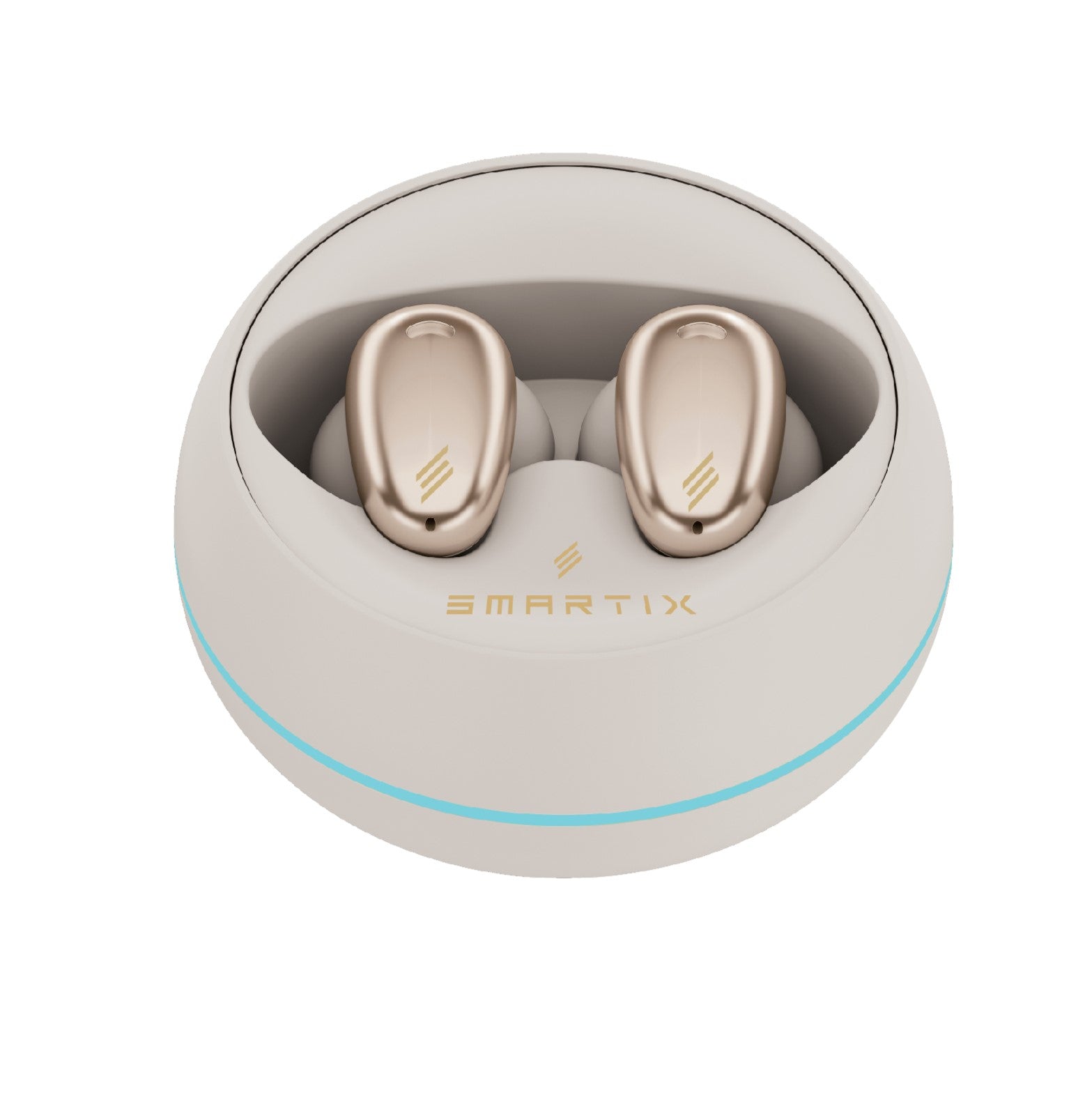 Smartix Premium ANC Earbuds ATOM Beige | Best Earbuds in Bahrain | Wireless Earbuds | Halabh.com