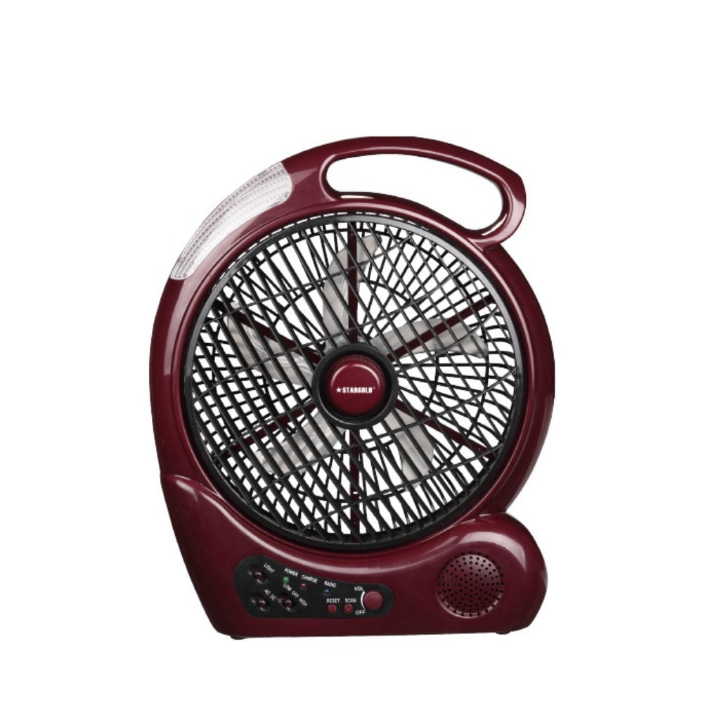 Star Gold Portable Rechargeable Radio Fan | Home Appliances & Electronics | Best Rechargeable Radio Fan in Bahrain | Halabh.com