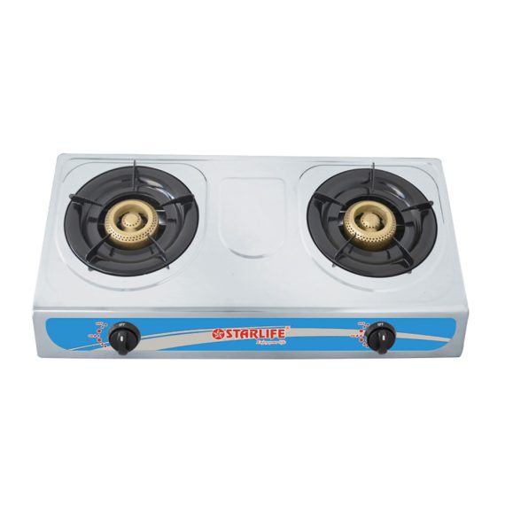 Star Life Stainless Steel 2 Burner Gas Stove | Kitchen Appliances | Best Gas Burner in Bahrain | Halabh.com 