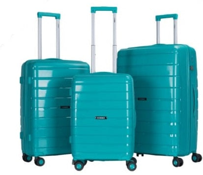 Stargold Trolley Case 4 Wheel 3pcs Set | Color Green | Best Luggage Travel Bags in Bahrain | Halabh