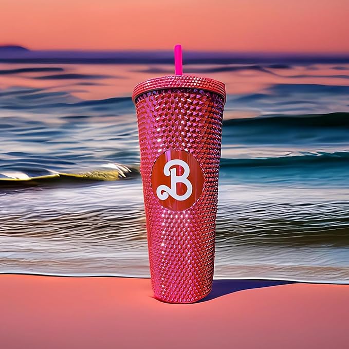 Studded Tumbler Neon Pink Travel Mug | Best Mugs in Bahrain | Kitchen & Dinning | Halabh.com