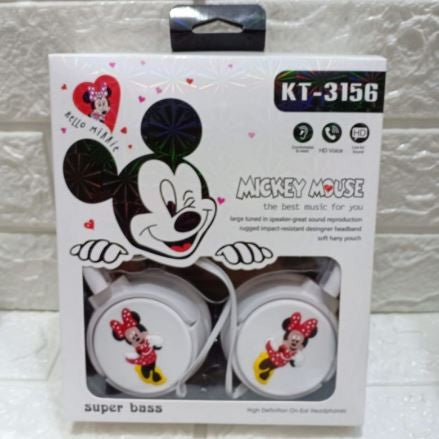 Super Bass Headphone Mickey Mouse White | Baby Toys | Best Kids Headphone in Bahrain | Halabh.com