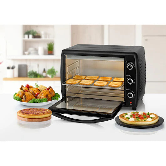 Black & Decker Double Glass Oven Toaster 70 Ltr Black