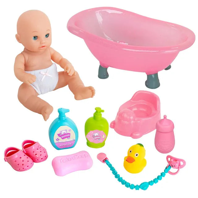 ToyPro Baby Amoura Hayati Bathing Doll with Accessories | 14 Inch | Baby Toys and Gifts | Toys for Kids in Bahrain | Halabh