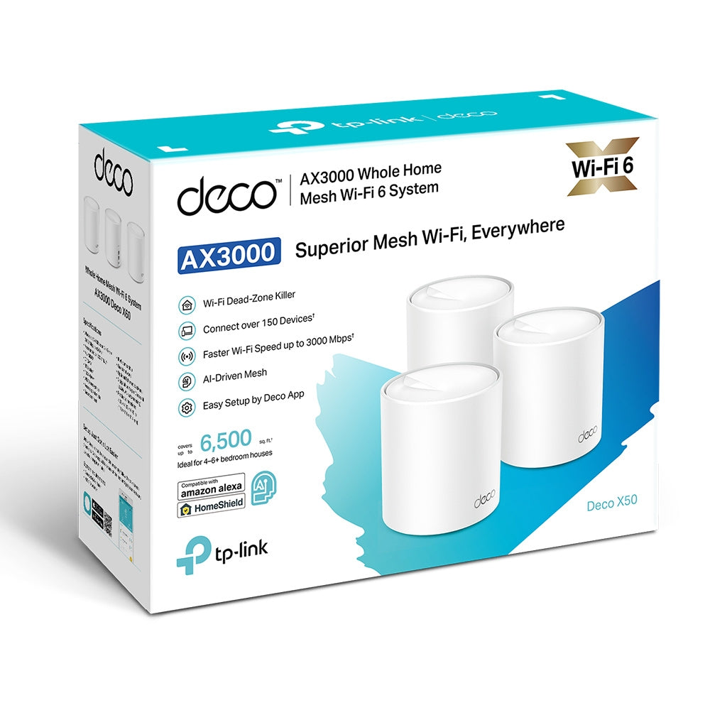 Tp Link Mesh Wifi | Deco X50 | Best Home Wifi System | High Speed Wifi Device | Networking Routers in Bahrain | Halabh.com