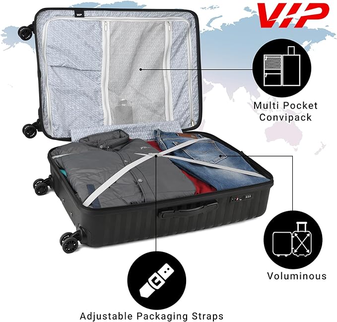 VIP Quest Plus 8 Wheel Hard Trolley | Best Trolley Bags in Bahrain | Bags & Sleeves | Halabh.com