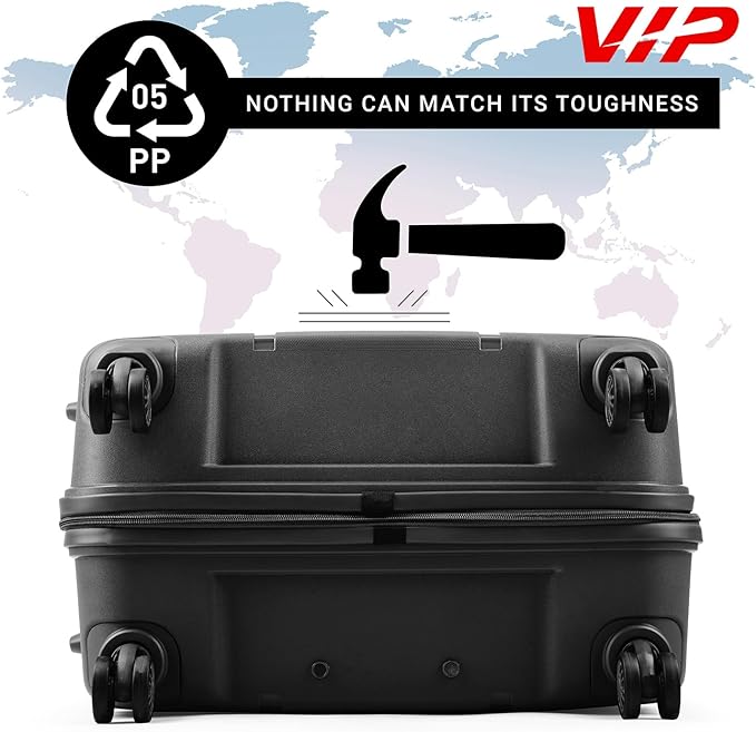 VIP Quest Plus 8 Wheel Hard Trolley | Best Trolley Bags in Bahrain | Bags & Sleeves | Halabh.com