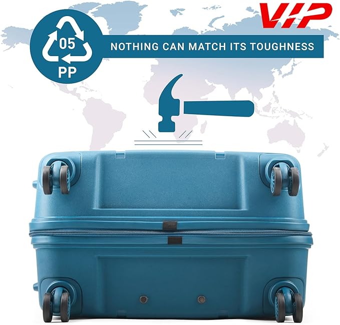 VIP Quest Plus 8 Wheel Hard Trolley | Best Trolley Bags in Bahrain | Bags & Sleeves | Halabh.com