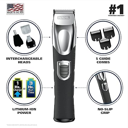 Wahl Rechargeable Lithium Ion All in One Beard Trimmer | Best Beard Trimmer in Bahrain | Personal Grooming Appliances | Halabh.com