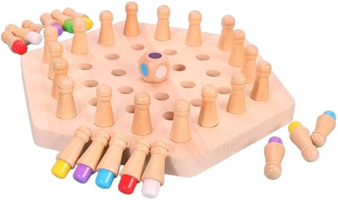 Wooden Memory Match Stick Chess Game Brain Teaser Toy | Best Baby Toys in Bahrain | Halabh.com