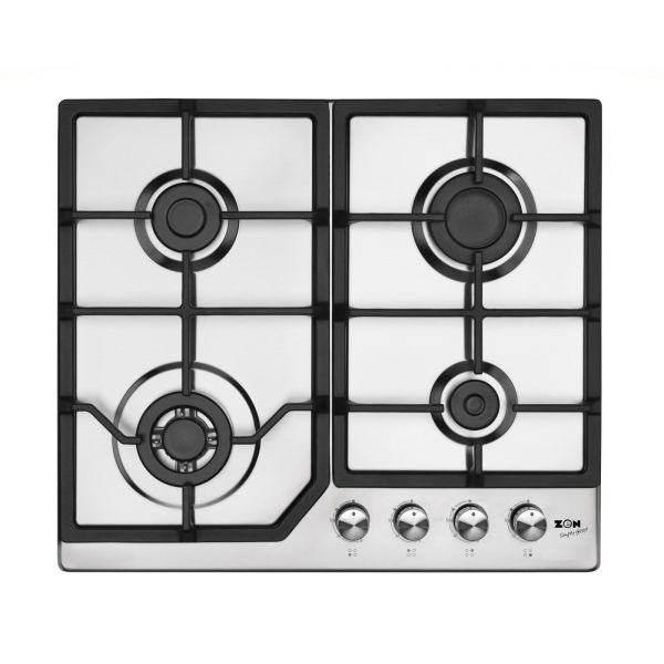 Zen Built-in Gas Hob 4 Burners 60cm Stainless Steel Inox - ZGH60