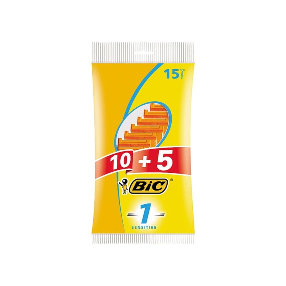 Bic Shavers Man Sensitive Pouch 10 + 5 Pack in Bahrain | Halabh