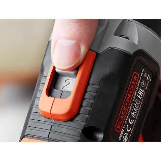 Black+Decker 18V Lithium-Ion Drill Driver With A 1.5Ah Battery 650RPM Combi Hammer - BCD003C2KGB