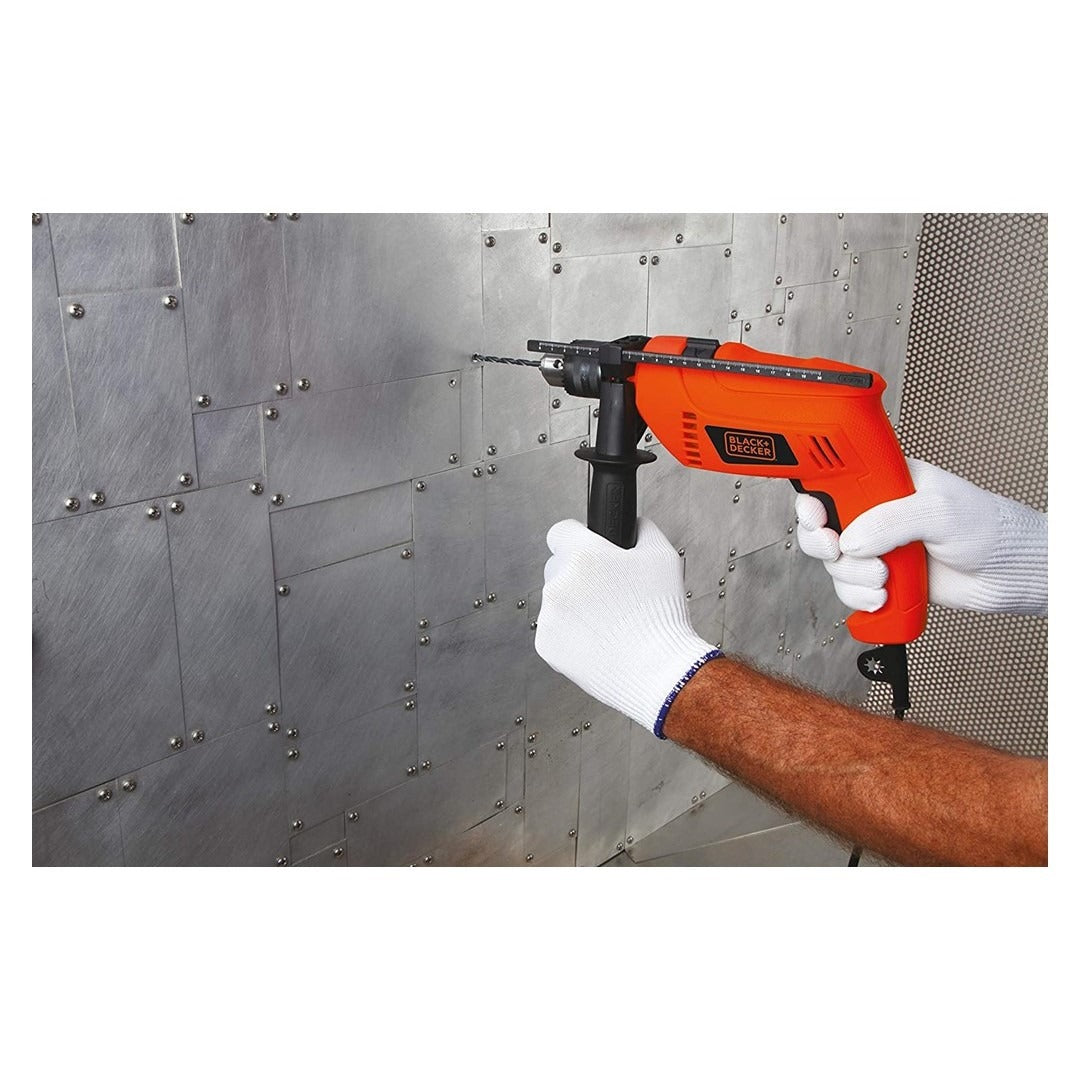 Black+Decker Corded Electric Hammer Percussion Drill - HD650K-B5