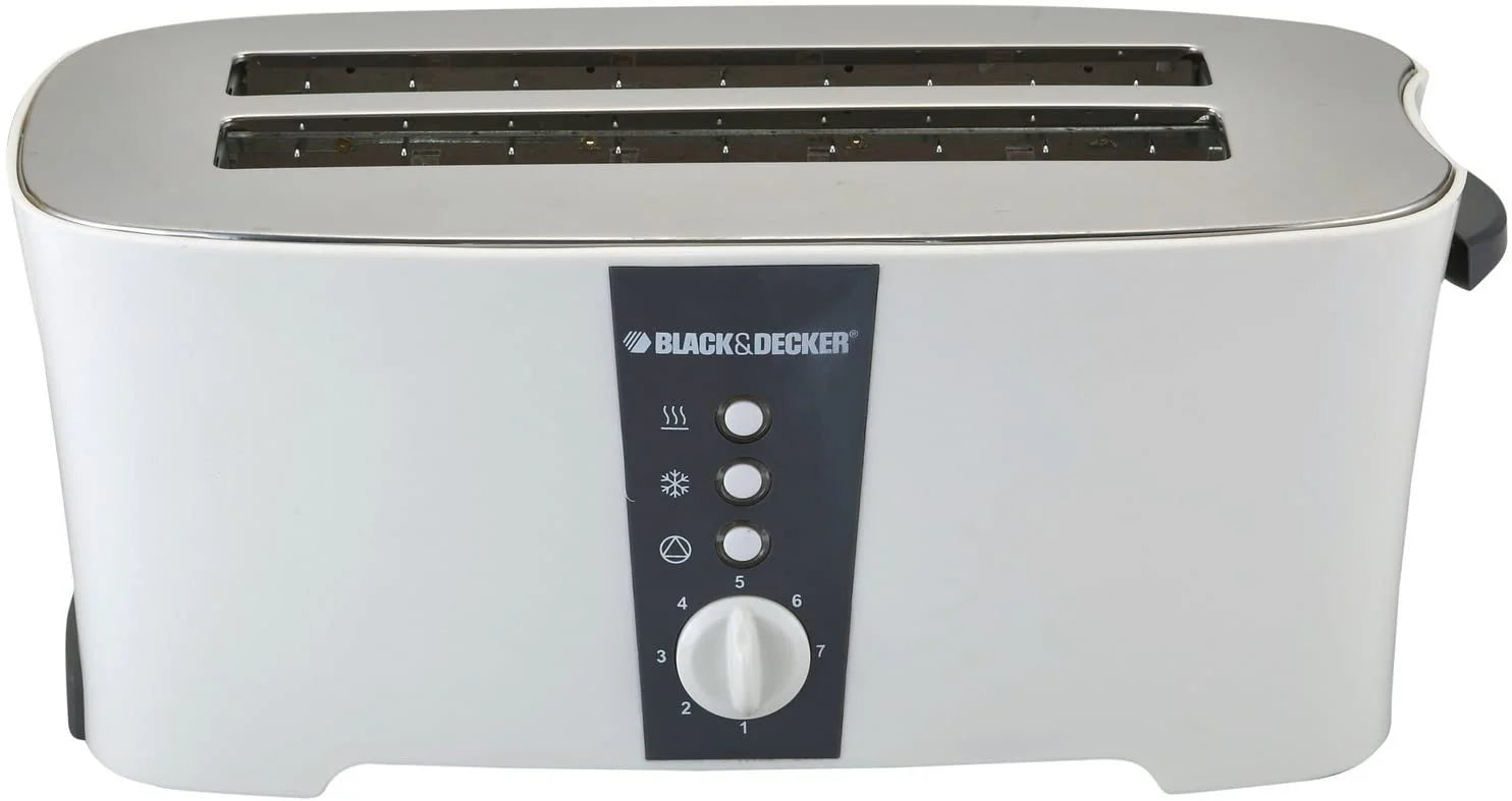 Black Decker Toaster Small 220V White - ET124