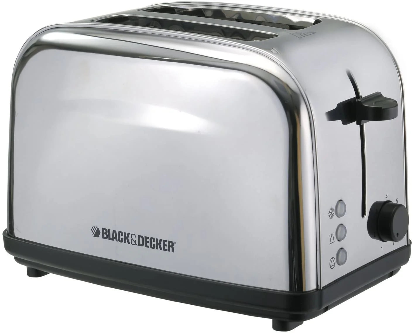 Black+Decker 1050W 2-Slice Stainless Steel Toaster 220V - ET222