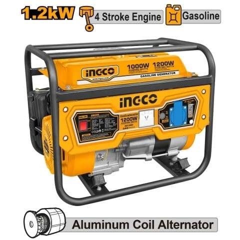 INGCO Gasoline Generator 1.2kw - GE15005