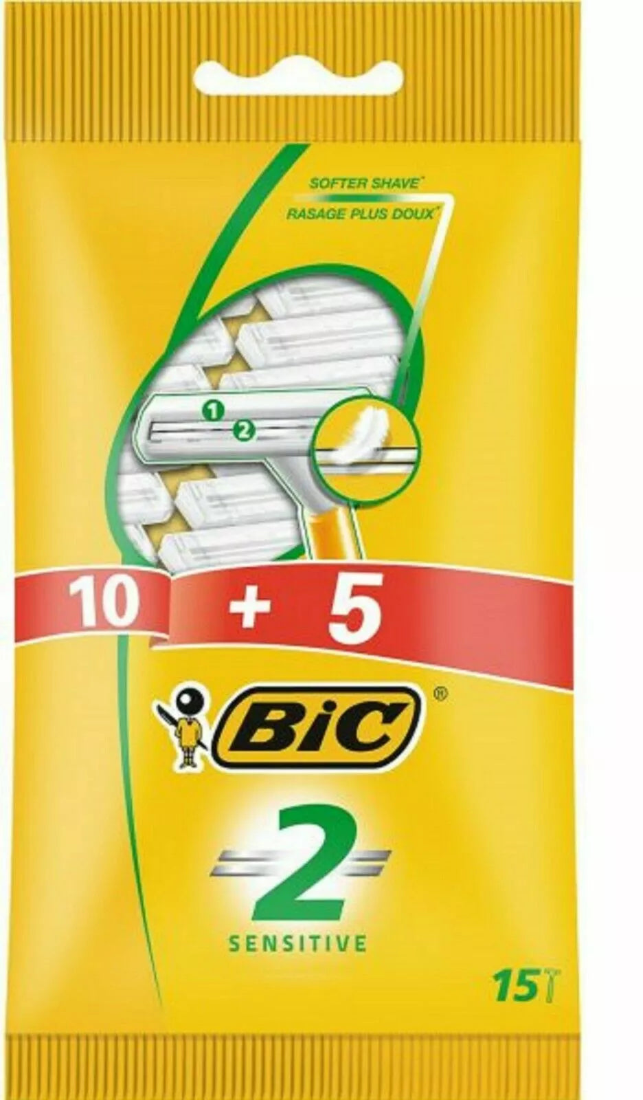 BIC 15 Pieces Sensitive Blade Razor Set Online at Best Price | Halabh