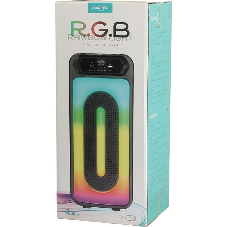 10W RGB Bluetooth Speaker Black Online in Bahrain | Halabh