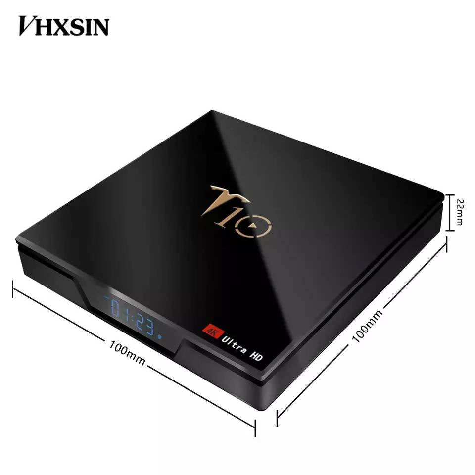 VHXSIN 5PCS/LOT T10 TV Box Android 8.1 2GB DDR3 16GB Amlogic S905W Quad Core Media Player