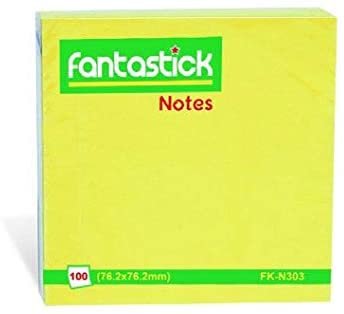 Fantastick Sticky Notes Yellow