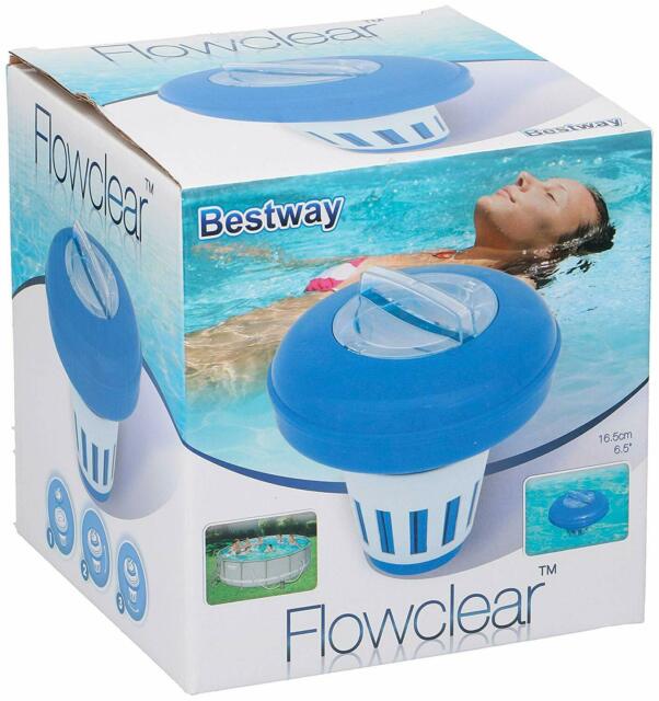 Bestway Chemical Floater Swimming Pool Hot Tubs 5 Inch Blue