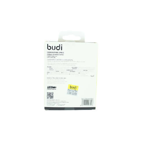 Budi M8J206M09 USB Micro 3M 2.4A Faster-BLACK