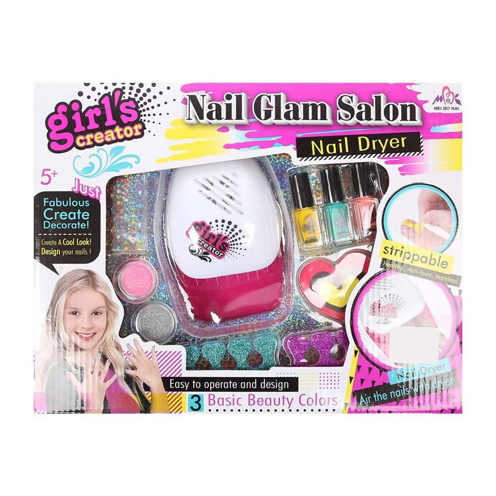 Nail Polish Set With Dryer Girls Beauty