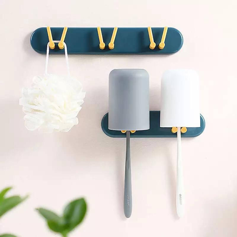 Exhaust Hole Hook Strong Viscose Kitchen Wall Simple Wall Hanging Sticky Hook-free Bathroom Hanging Clothes Hook No Nail