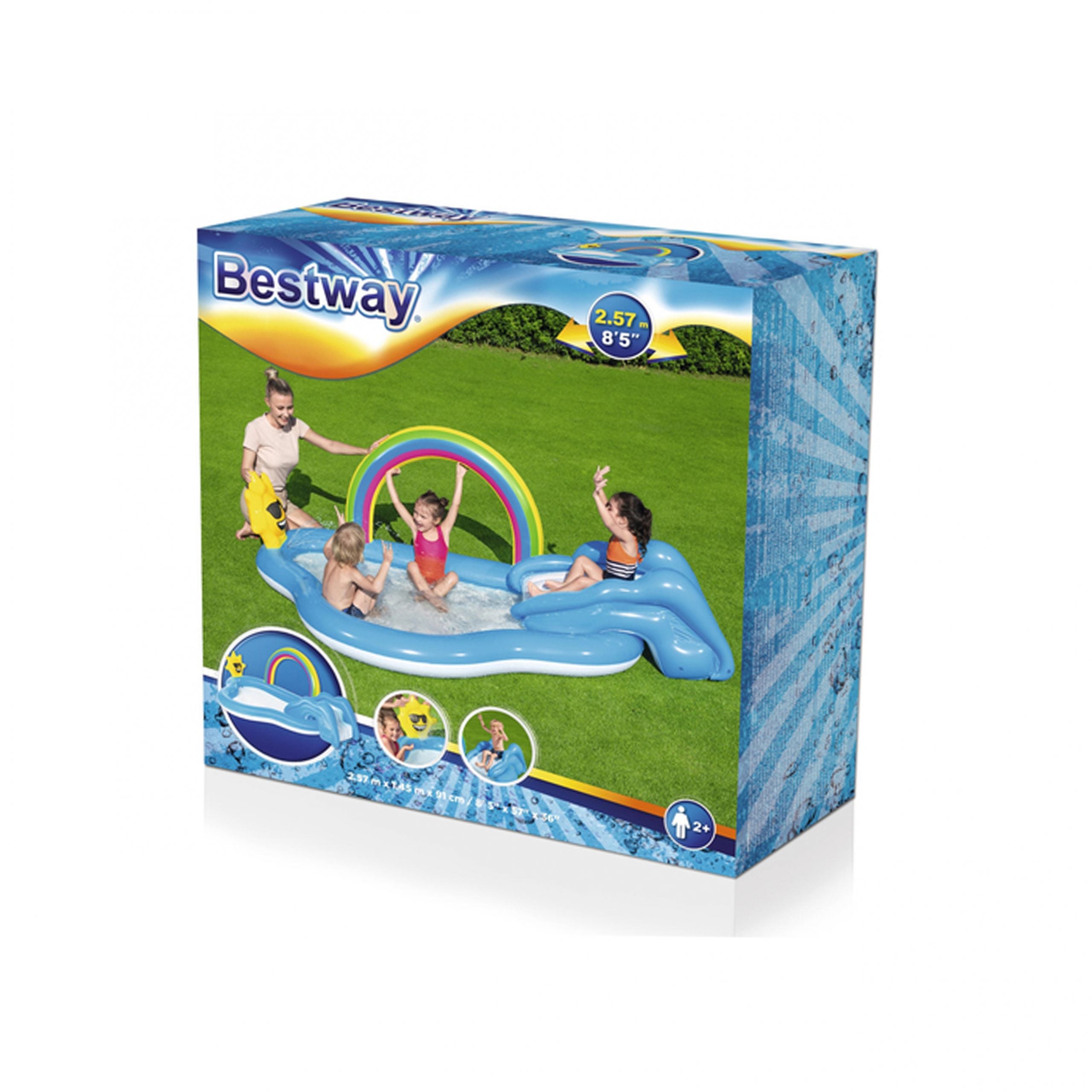 Bestway Inflatable Play Center with Inflatable Rainbow