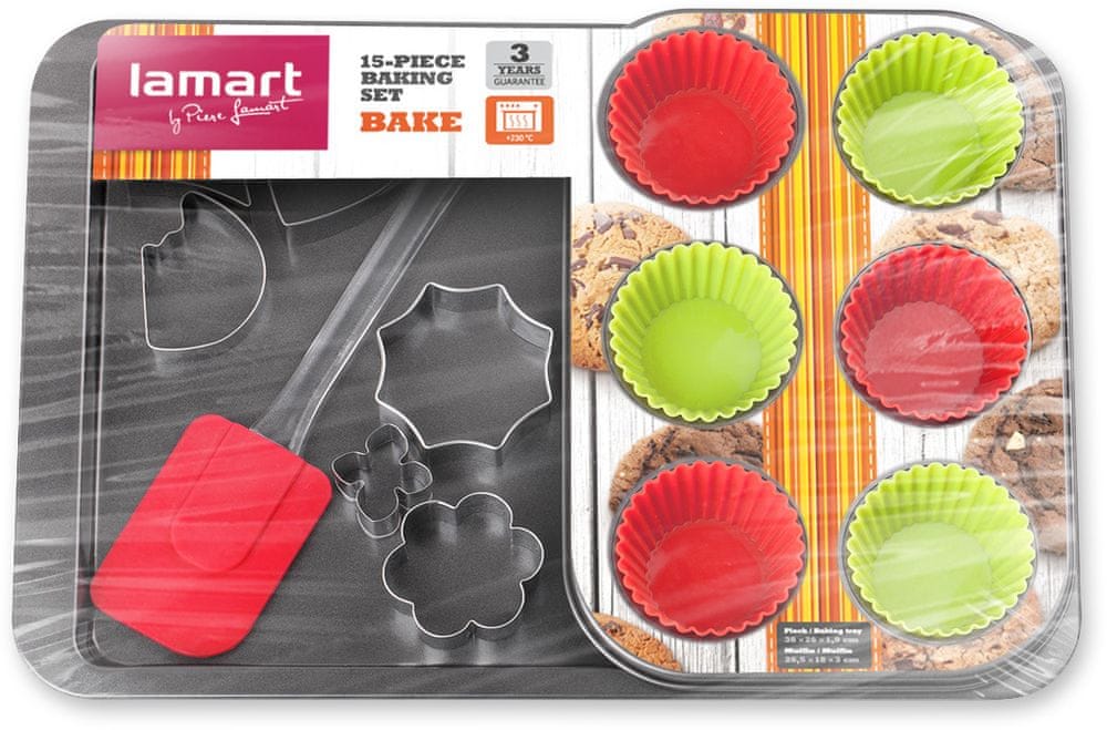 Shop Lamart Bakeware Set 15pcs Bake in Bahrain | Best Bake Pcs | Halabh