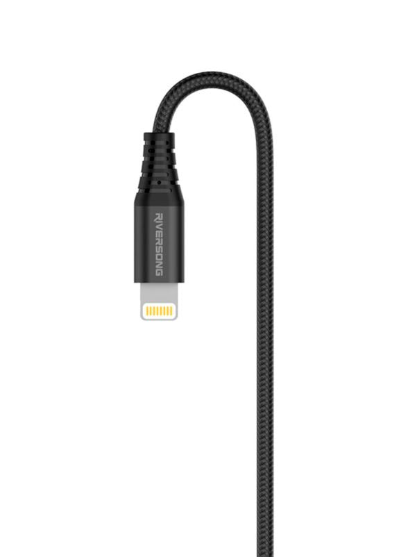 Riversong Lightning Cable Nulon Braided Lighting Cable Alpha CL32 Black