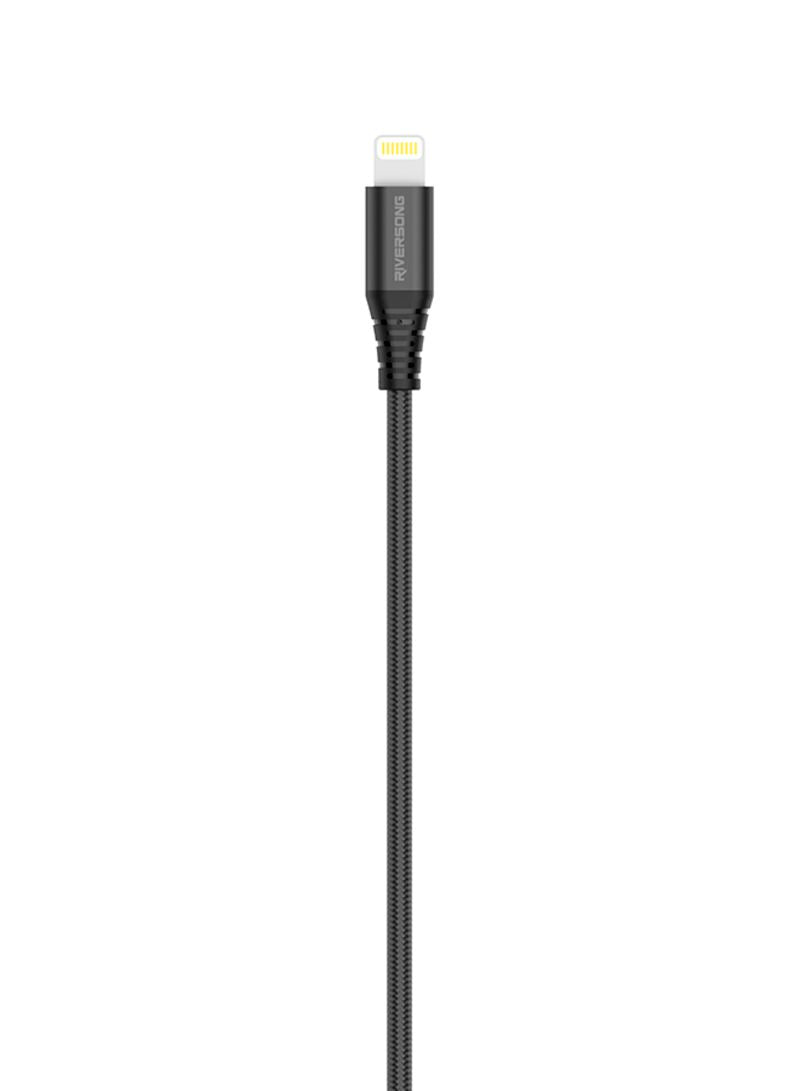 Riversong Lightning Cable Nulon Braided Lighting Cable Alpha CL32 Black