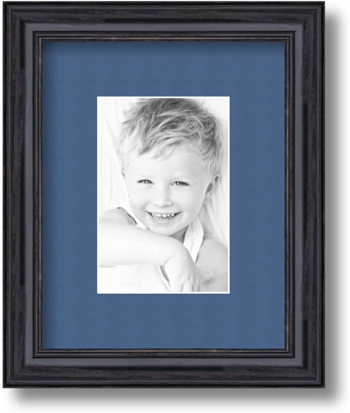 ArtToFrames 4x6 inch Black Stain On Solid Red Oak Picture Frame