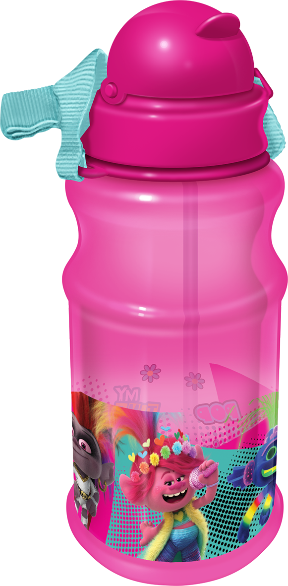 Trolls World Tour Tritan Water Bottle 650ml - Pink