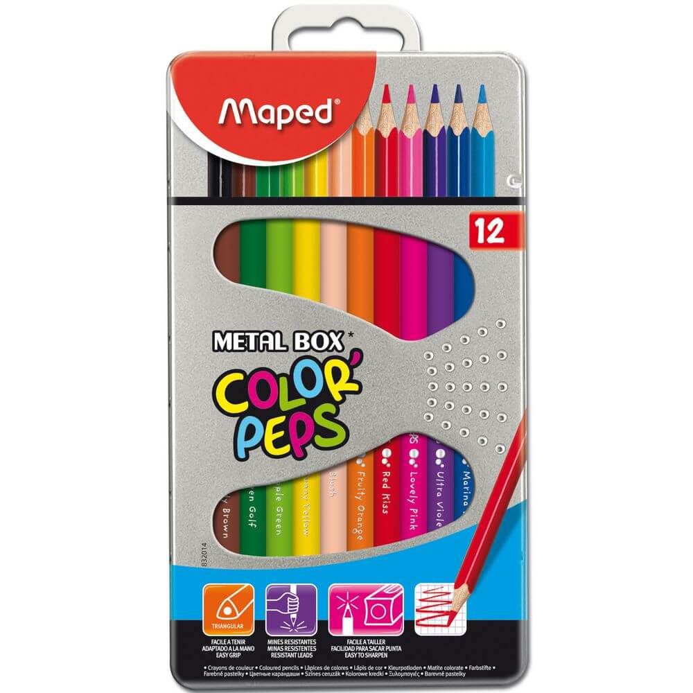 MAPED Color Peps Metal Set 12Col MD-832014