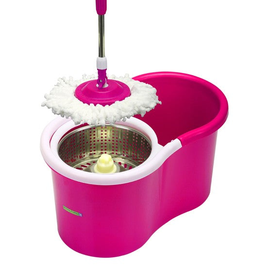 Royalford Modern Spin Mop Bucket Steel Drum