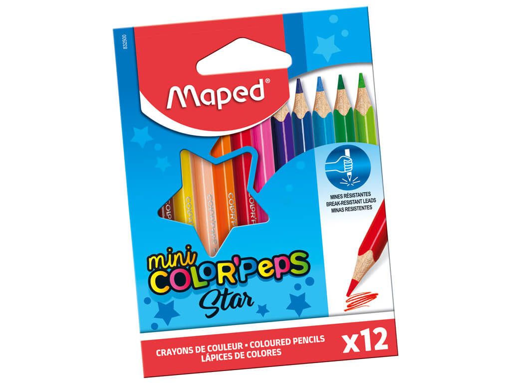 MAPED Color Peps Mini Pencils 12Col  MD-832500