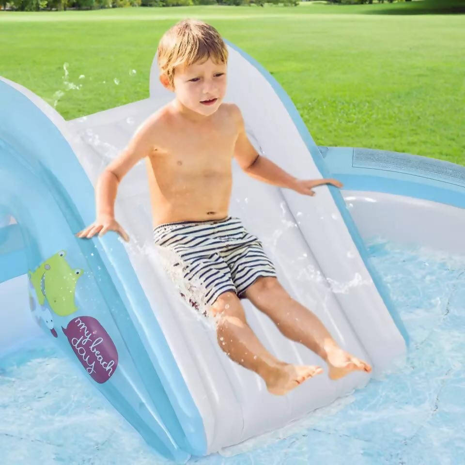 Swimming Pool Inflatable Play Center Kids Water Fun Slide Paddling Pool