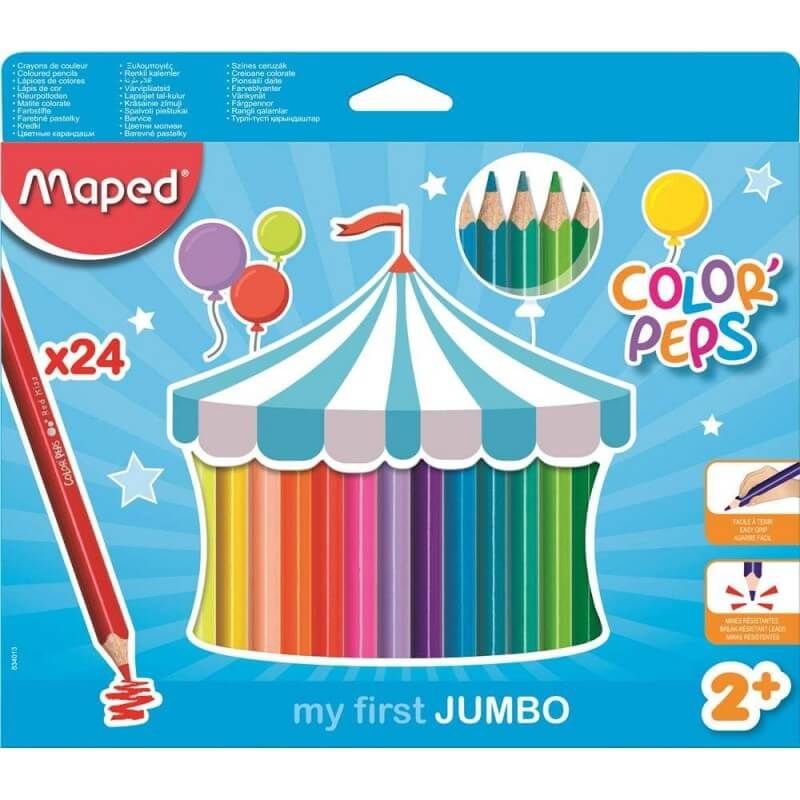 MAPED Color Peps Jumbo 24 Col Set MD-834013