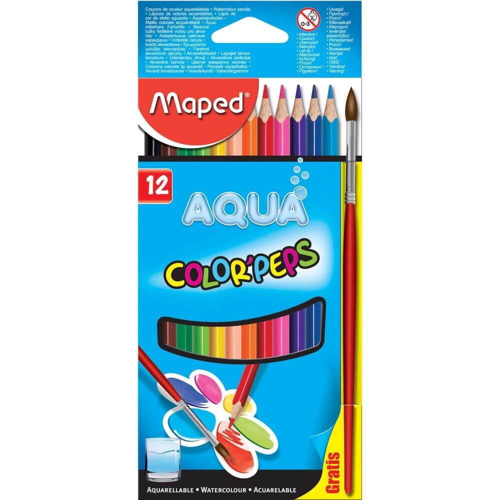 MAPED Color Peps Aqua Pencils 12Clr MD-836011