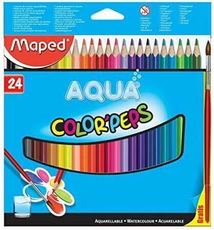 MAPED Color Peps Aqua Pencils 24ClrC MD-836013