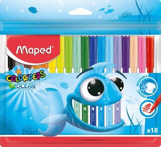 MAPED Color Peps FeltTip Ocean 18 Color MD-845721