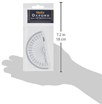 Helix Protractor Oxford 180 Degree  H01011