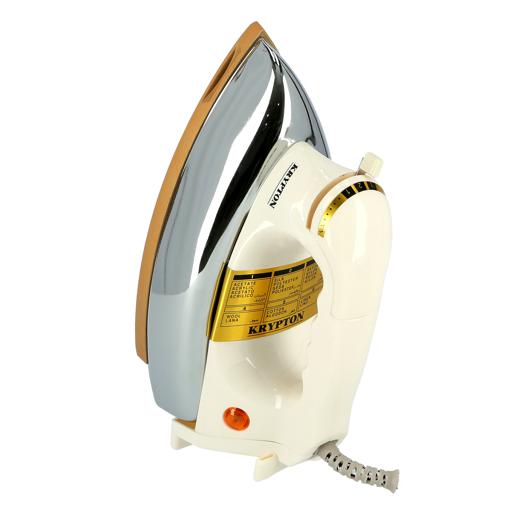 Krypton Dry Iron Non Stick Teflon Soleplaten White & Gold | in Bahrain | Halabh.com