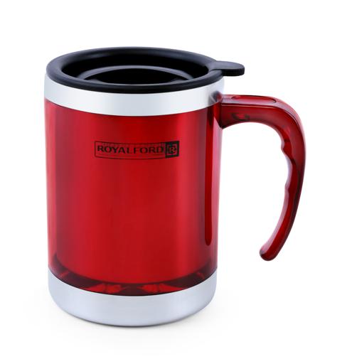 Royalford 14Oz Travel Mug Coffee Mug Tumbler With Handle With Lid Travel Friendly