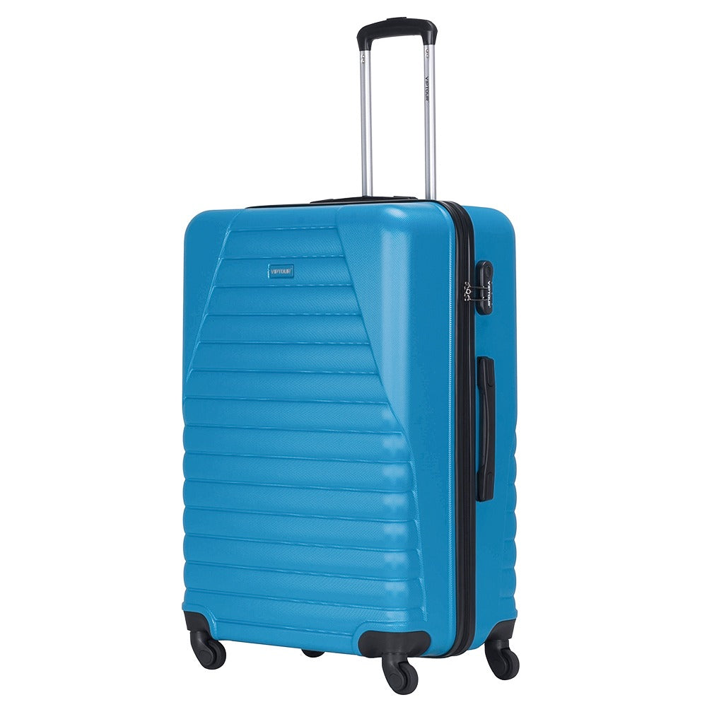 VipTour Abs Trolley Luggage 3PCS Set Light Blue